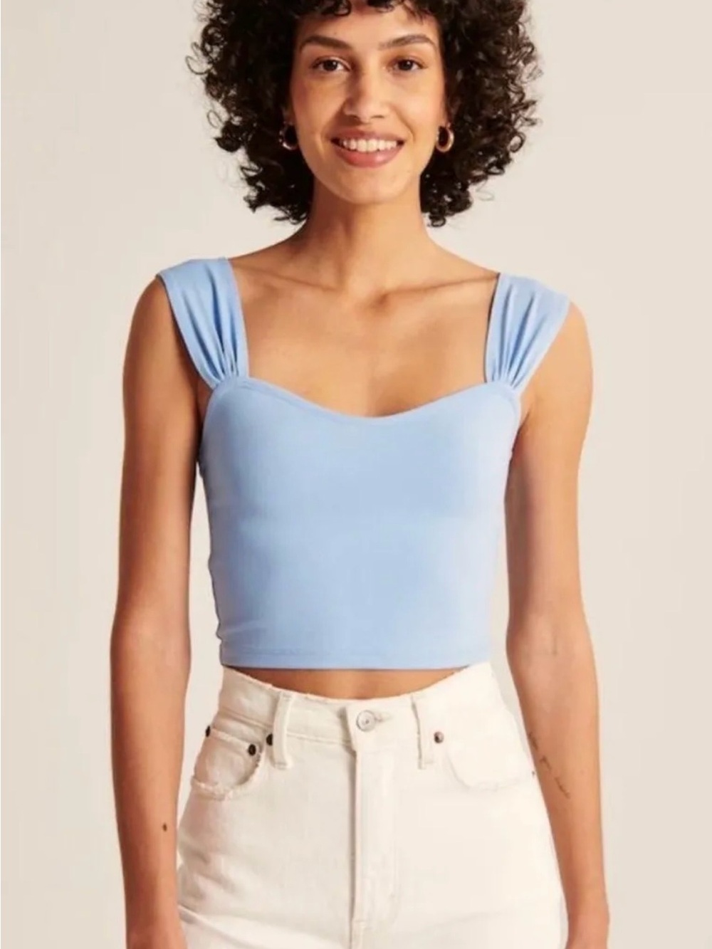 Abercrombie & Fitch SoftAF Seamless Sweetheart Crop Top Size XL NWOT